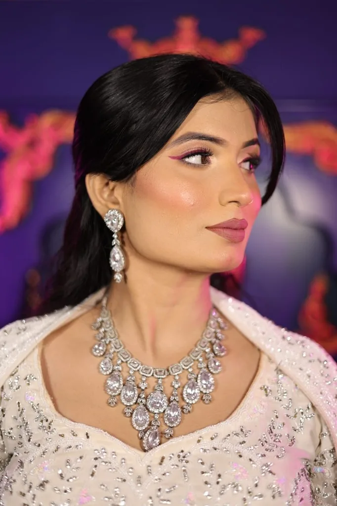 Preetti, founder and lead luxury bridal makeup artist of Aura By Preetti